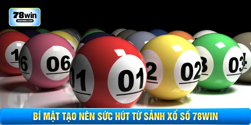 Bí mật tạo nên sức hút từ sảnh xổ số 78WIN
